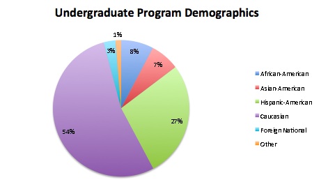 undergraduate growth rate industrial ufl steep continuing program demographics engineering uf chart pie