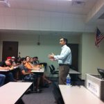 Dr. Jose Nunez delivers a lecture