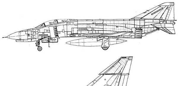 Blueprint for a fighter jet