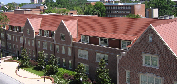 Aerial photo of weil hall