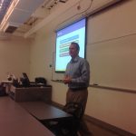 Bob Bacchus delivers a lecture