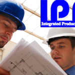 The IPPD logo superimposed over two construction workers looking at blueprints