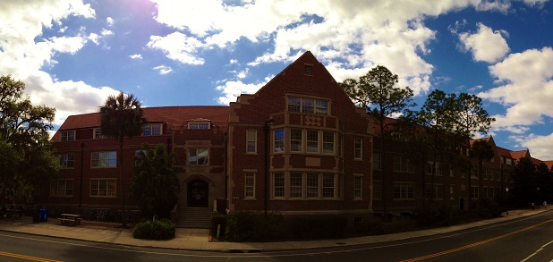 Panorama of UF's Weil Hall