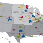 US University City rankings map